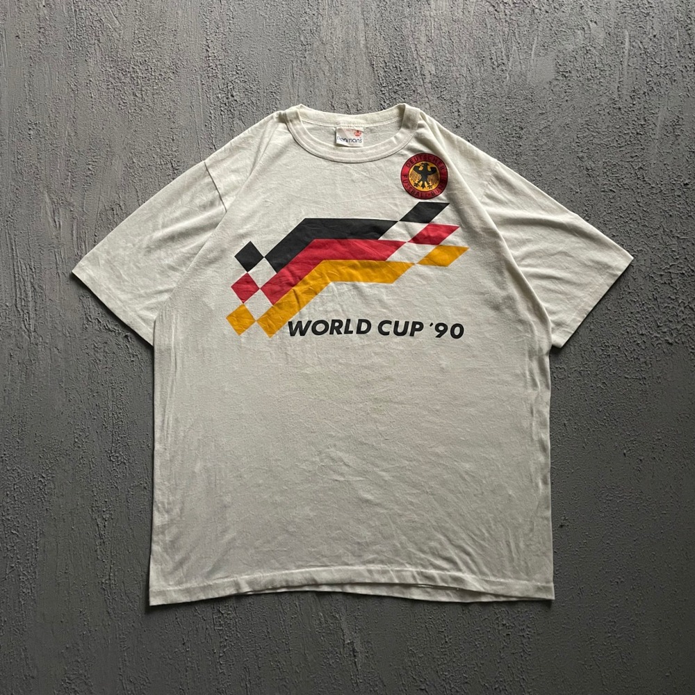 Vintage FIFA Germany World Cup shirt Mens XL White 90s Deutscher Fussball soccer